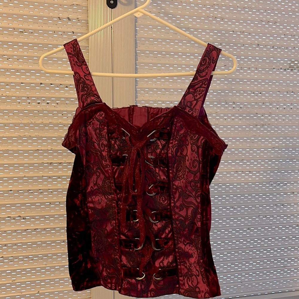 Maroon Corset